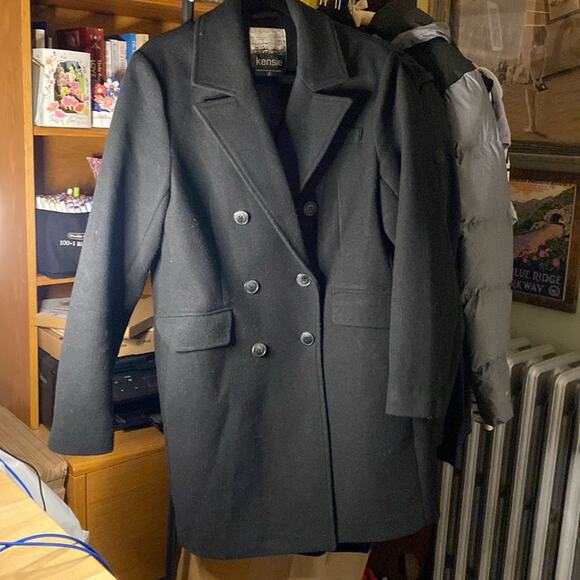 Kensie double breasted long coat - Picture 1 of 8